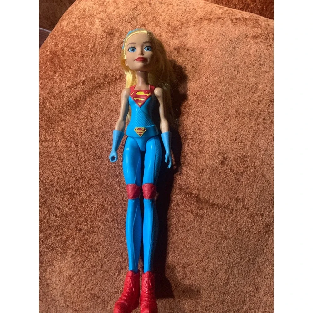 Mattel DC Super Hero Girls Supergirl 12 inch Action Doll 2015 Blonde Blue Red